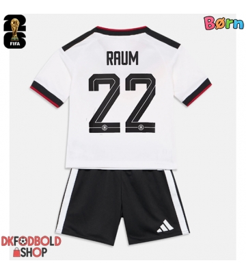 Tyskland David Raum #22 Hjemmebanesæt Børn VM 2026 Kort ærmer (+ korte bukser)